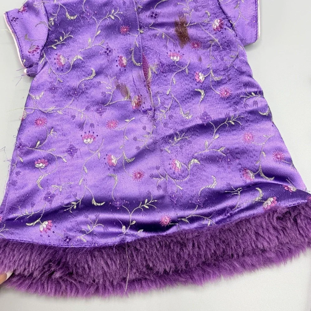 Bitty Baby Twins American Girl Doll Pretty Plum Dress Shoe Tights Outfit Read